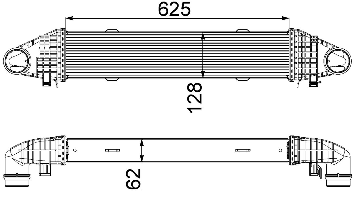 Mercedes Intercooler 376777091 - Behr Hella Service